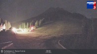 Archived image Webcam Base station Passo Furcia, Plan de Corones 23:00