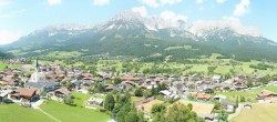 Archiv Foto Webcam Ellmau, Wilder Kaiser 13:00