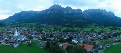 Archived image Webcam Ellmau, mountain range Wilder Kaiser 19:00