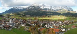 Archived image Webcam Ellmau, mountain range Wilder Kaiser 13:00