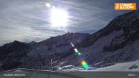 Archiv Foto Webcam Stubaier Gletscher: Eisgrat Bergstation 08:00