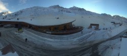 Archiv Foto Webcam Timmelsjoch: Mautstation Top Mountain Crosspoint 07:00