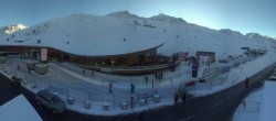 Archiv Foto Webcam Timmelsjoch: Mautstation Top Mountain Crosspoint 07:00