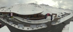 Archiv Foto Webcam Timmelsjoch: Mautstation Top Mountain Crosspoint 07:00