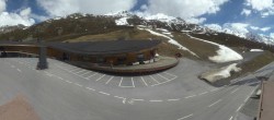 Archiv Foto Webcam Timmelsjoch: Mautstation Top Mountain Crosspoint 13:00
