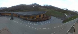 Archiv Foto Webcam Timmelsjoch: Mautstation Top Mountain Crosspoint 07:00