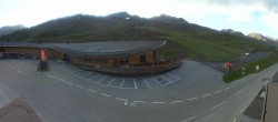 Archiv Foto Webcam Timmelsjoch: Mautstation Top Mountain Crosspoint 07:00
