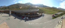 Archiv Foto Webcam Timmelsjoch: Mautstation Top Mountain Crosspoint 09:00