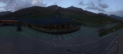 Archiv Foto Webcam Timmelsjoch: Mautstation Top Mountain Crosspoint 19:00