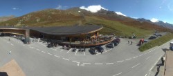 Archiv Foto Webcam Timmelsjoch: Mautstation Top Mountain Crosspoint 14:00