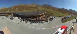 Archiv Foto Webcam Timmelsjoch: Mautstation Top Mountain Crosspoint 13:00