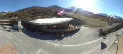 Archiv Foto Webcam Timmelsjoch: Mautstation Top Mountain Crosspoint 09:00