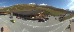 Archiv Foto Webcam Timmelsjoch: Mautstation Top Mountain Crosspoint 13:00