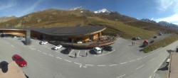 Archiv Foto Webcam Timmelsjoch: Mautstation Top Mountain Crosspoint 13:00