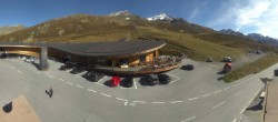 Archiv Foto Webcam Timmelsjoch: Mautstation Top Mountain Crosspoint 13:00