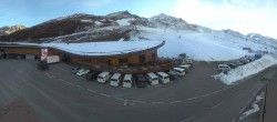 Archiv Foto Webcam Timmelsjoch: Mautstation Top Mountain Crosspoint 07:00