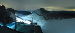 Archived image Panoramic webcam view at the Dachstein Glacier 01:00