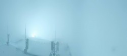 Archiv Foto Webcam Dachstein Gletscher: Panoramablick von der Bergstation 01:00