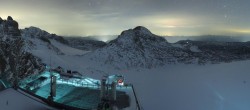 Archiv Foto Webcam Dachstein Gletscher: Panoramablick von der Bergstation 19:00