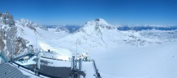 Archiv Foto Webcam Dachstein Gletscher: Panoramablick von der Bergstation 01:00