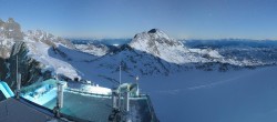 Archived image Panoramic webcam view at the Dachstein Glacier 01:00