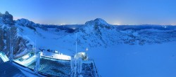 Archiv Foto Webcam Dachstein Gletscher: Panoramablick von der Bergstation 17:00