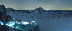 Archiv Foto Webcam Dachstein Gletscher: Panoramablick von der Bergstation 01:00