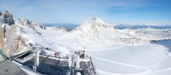 Archived image Panoramic webcam view at the Dachstein Glacier 11:00