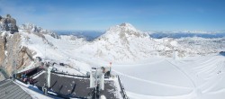 Archiv Foto Webcam Dachstein Gletscher: Panoramablick von der Bergstation 11:00