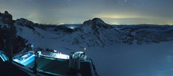 Archiv Foto Webcam Dachstein Gletscher: Panoramablick von der Bergstation 01:00