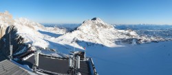 Archiv Foto Webcam Dachstein Gletscher: Panoramablick von der Bergstation 07:00