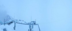 Archiv Foto Webcam Dachstein Gletscher: Panoramablick von der Bergstation 05:00