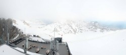 Archiv Foto Webcam Dachstein Gletscher: Panoramablick von der Bergstation 06:00