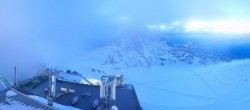 Archiv Foto Webcam Dachstein Gletscher: Panoramablick von der Bergstation 03:00
