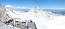 Archiv Foto Webcam Dachstein Gletscher: Panoramablick von der Bergstation 11:00