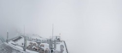 Archiv Foto Webcam Dachstein Gletscher: Panoramablick von der Bergstation 05:00
