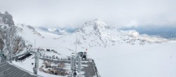 Archiv Foto Webcam Dachstein Gletscher: Panoramablick von der Bergstation 11:00