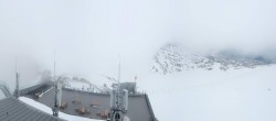 Archiv Foto Webcam Dachstein Gletscher: Panoramablick von der Bergstation 07:00