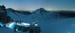 Archiv Foto Webcam Dachstein Gletscher: Panoramablick von der Bergstation 23:00