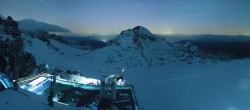 Archiv Foto Webcam Dachstein Gletscher: Panoramablick von der Bergstation 01:00
