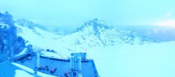 Archiv Foto Webcam Dachstein Gletscher: Panoramablick von der Bergstation 03:00