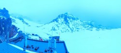 Archiv Foto Webcam Dachstein Gletscher: Panoramablick von der Bergstation 10:00