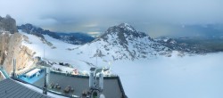 Archiv Foto Webcam Dachstein Gletscher: Panoramablick von der Bergstation 23:00