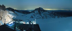 Archiv Foto Webcam Dachstein Gletscher: Panoramablick von der Bergstation 01:00