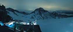 Archiv Foto Webcam Dachstein Gletscher: Panoramablick von der Bergstation 01:00