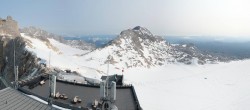Archiv Foto Webcam Dachstein Gletscher: Panoramablick von der Bergstation 07:00