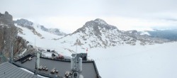 Archiv Foto Webcam Dachstein Gletscher: Panoramablick von der Bergstation 15:00