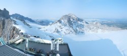 Archiv Foto Webcam Dachstein Gletscher: Panoramablick von der Bergstation 23:00