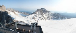 Archiv Foto Webcam Dachstein Gletscher: Panoramablick von der Bergstation 06:00