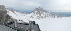 Archiv Foto Webcam Dachstein Gletscher: Panoramablick von der Bergstation 07:00